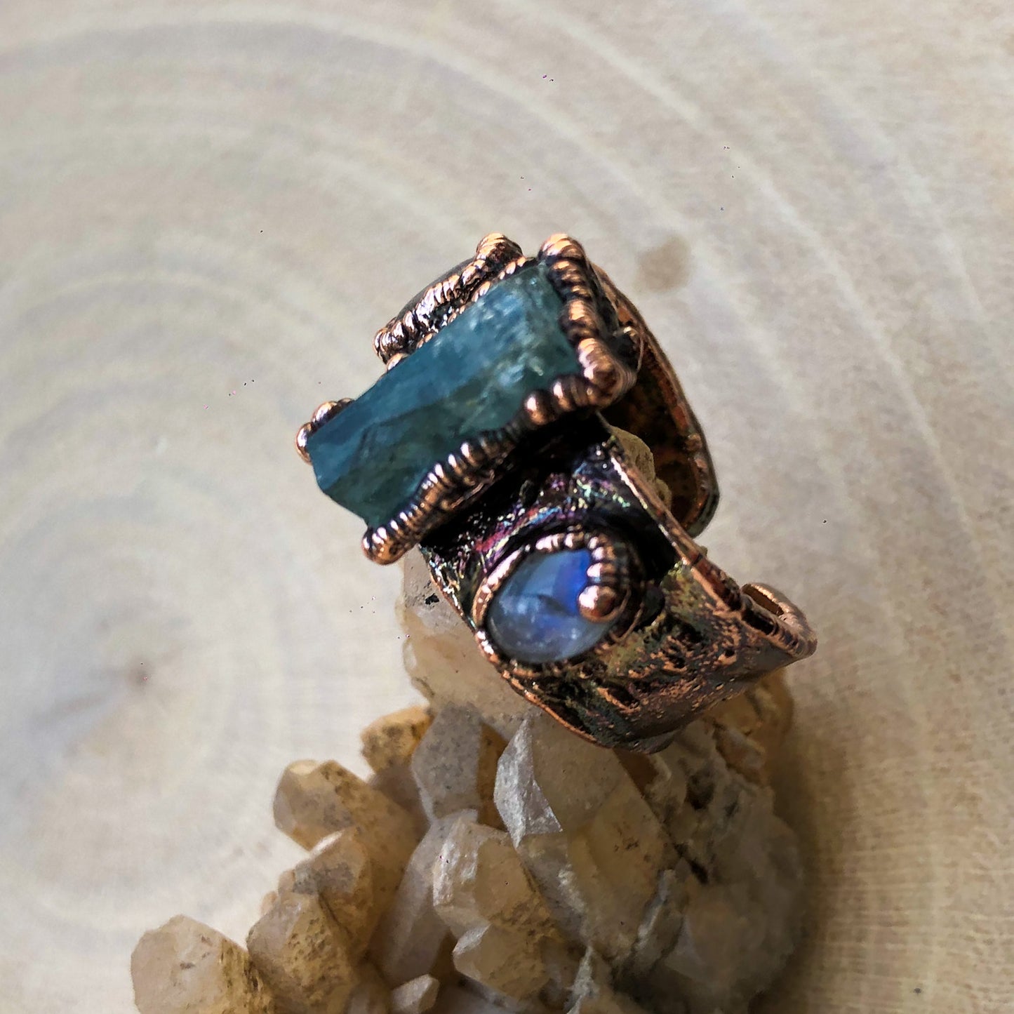 AQUAMARINE & MOONSTONE