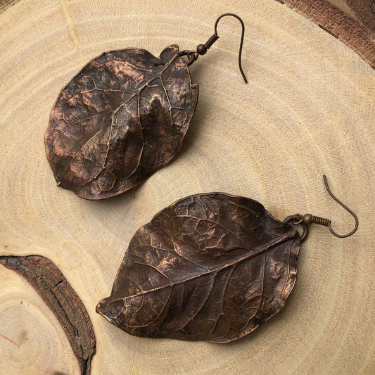 NATURAL LEAF EARRINGS
