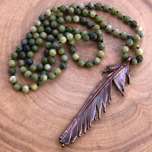 PIGEON FEATHER & JADE
