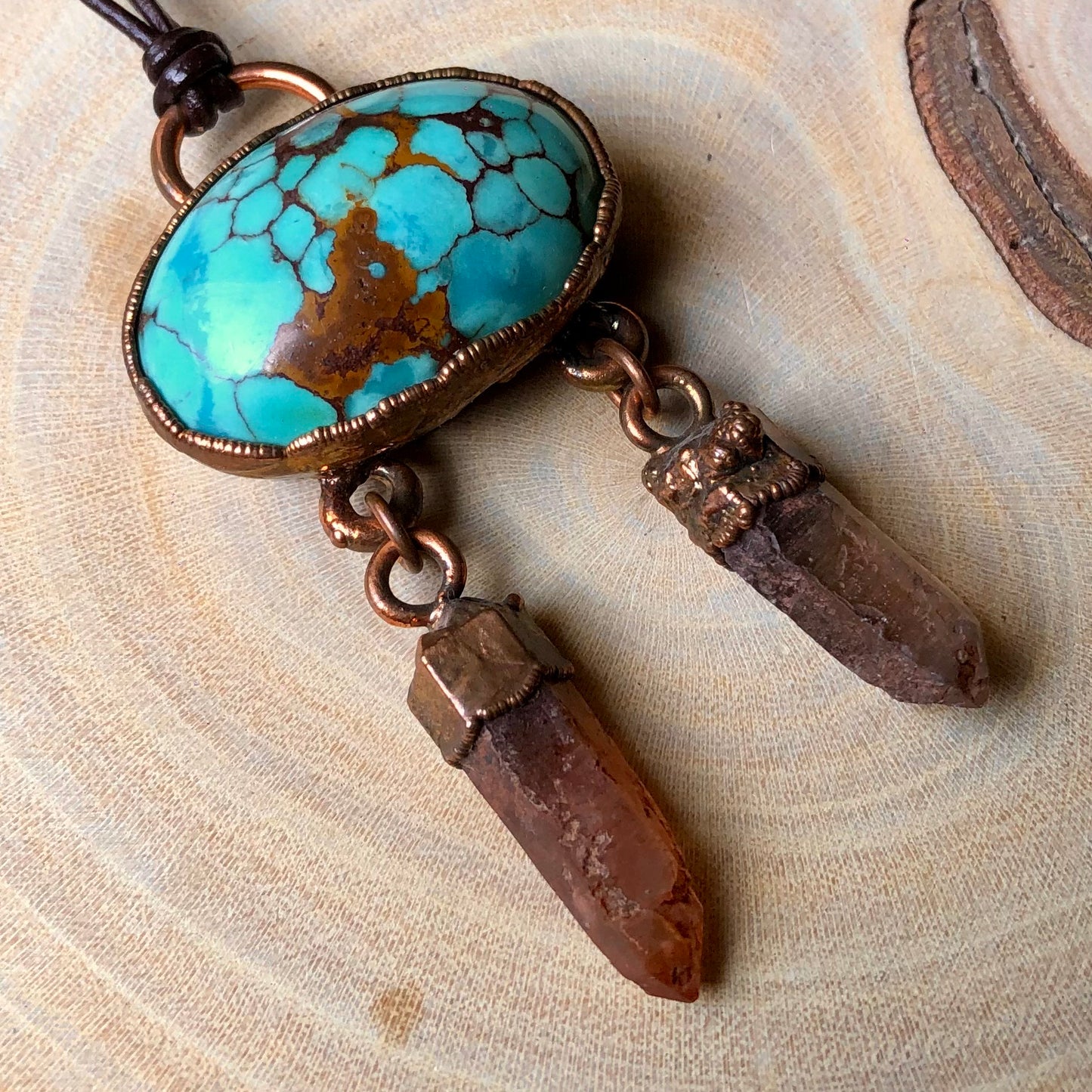 EGYPTIAN TURQUOISE & ST. CATHERINE’S SMOKY QUARTZ