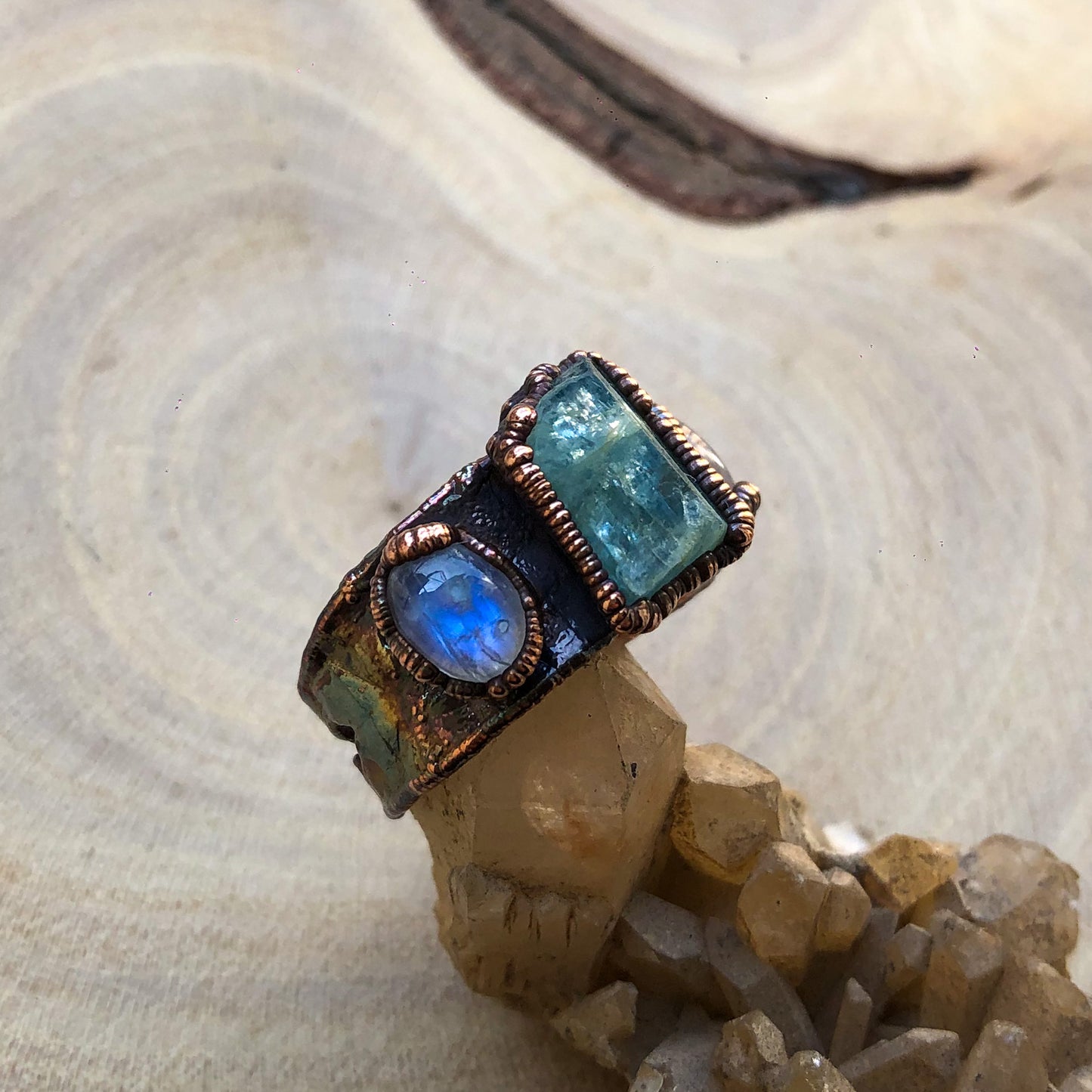 AQUAMARINE & MOONSTONE