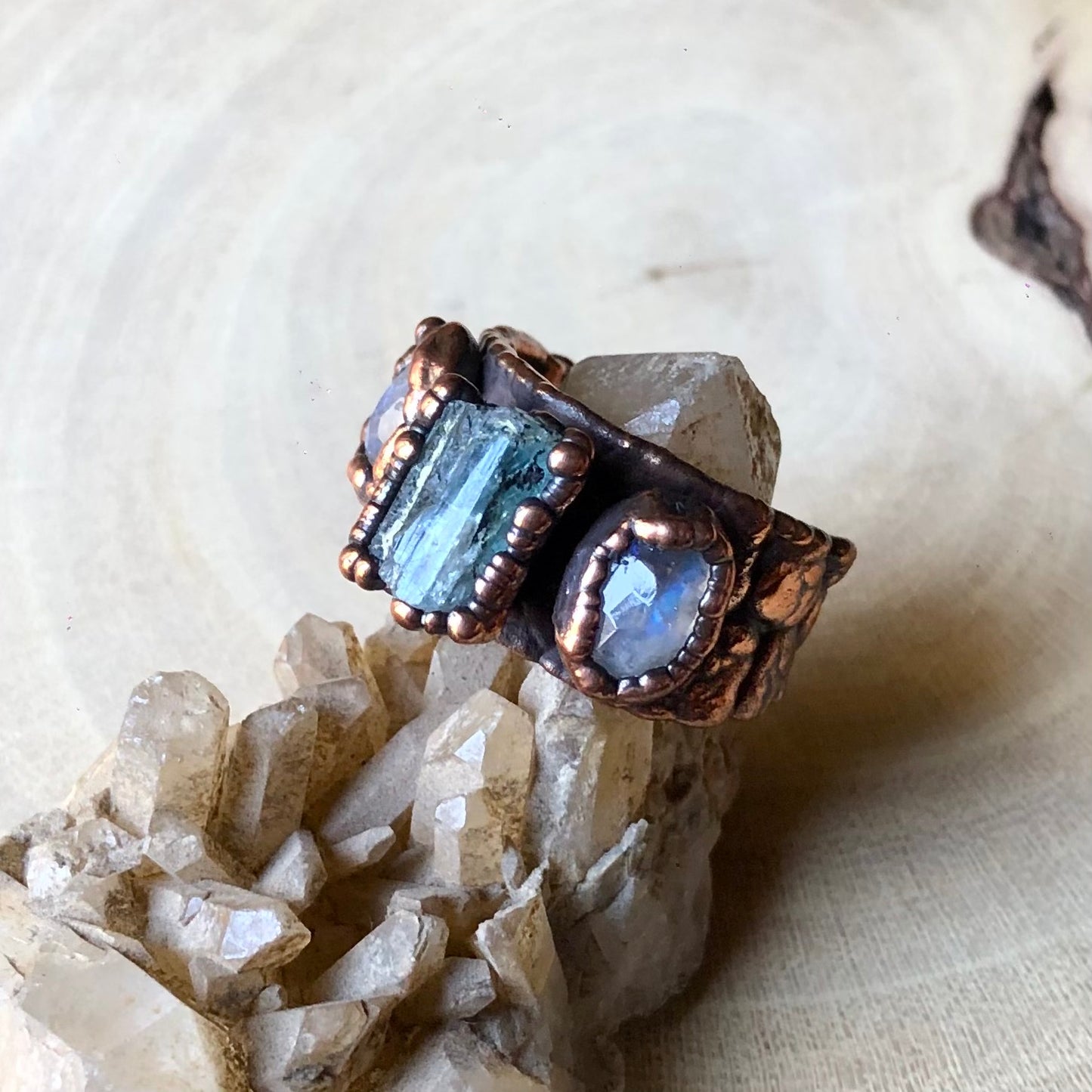AQUAMARINE & MOONSTONE