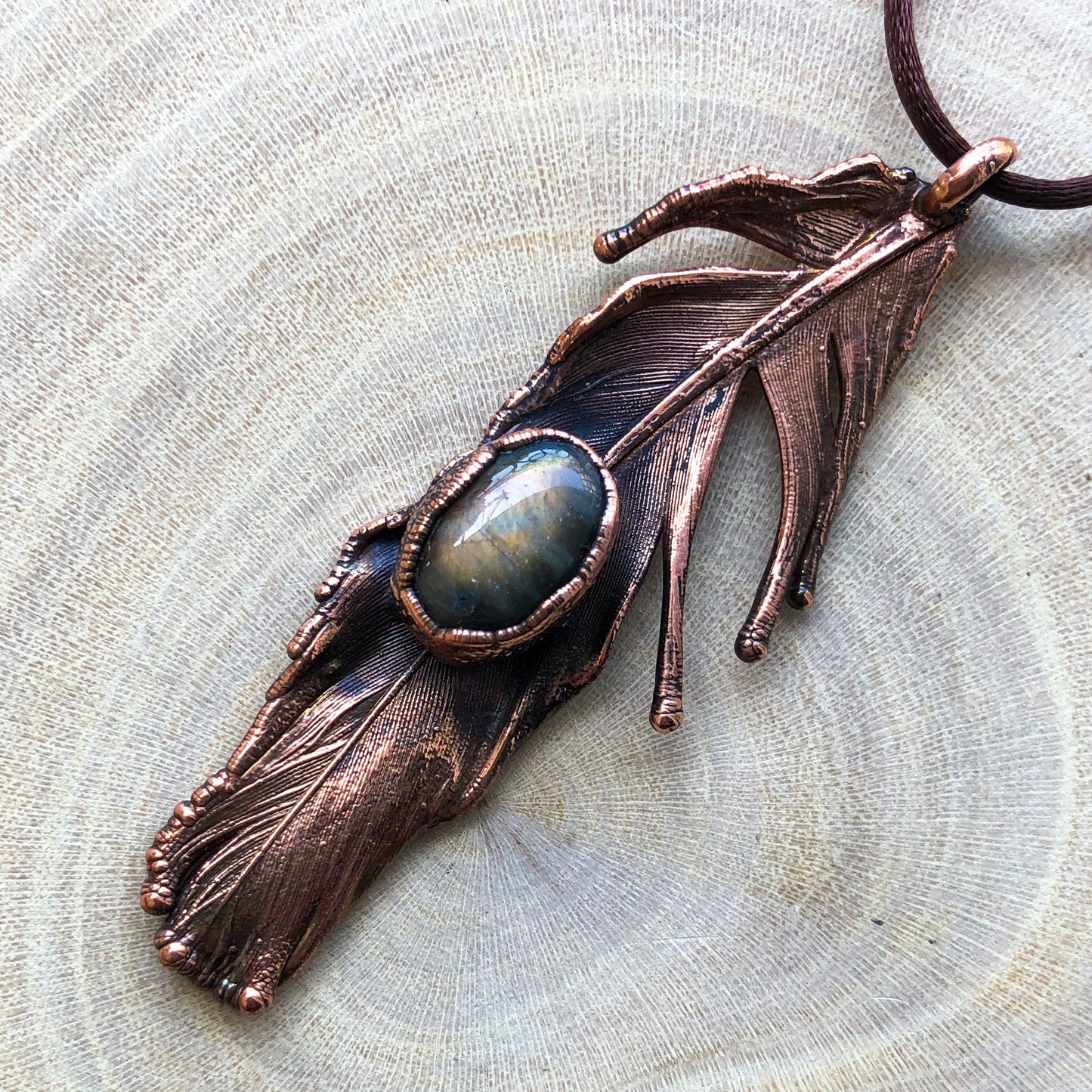 PIGEON FEATHER & LABRADORITE