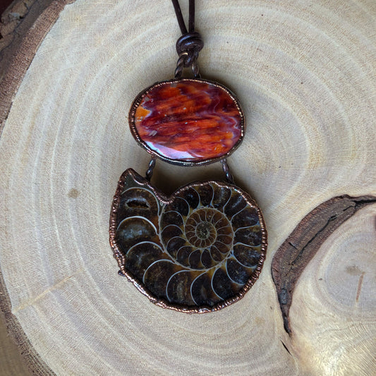 AMMONITE & SPINY OYSTER