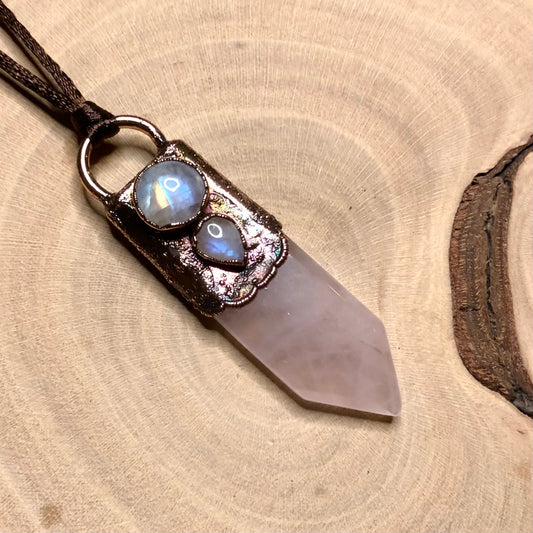ROSE QUARTZ & MOONSTONE
