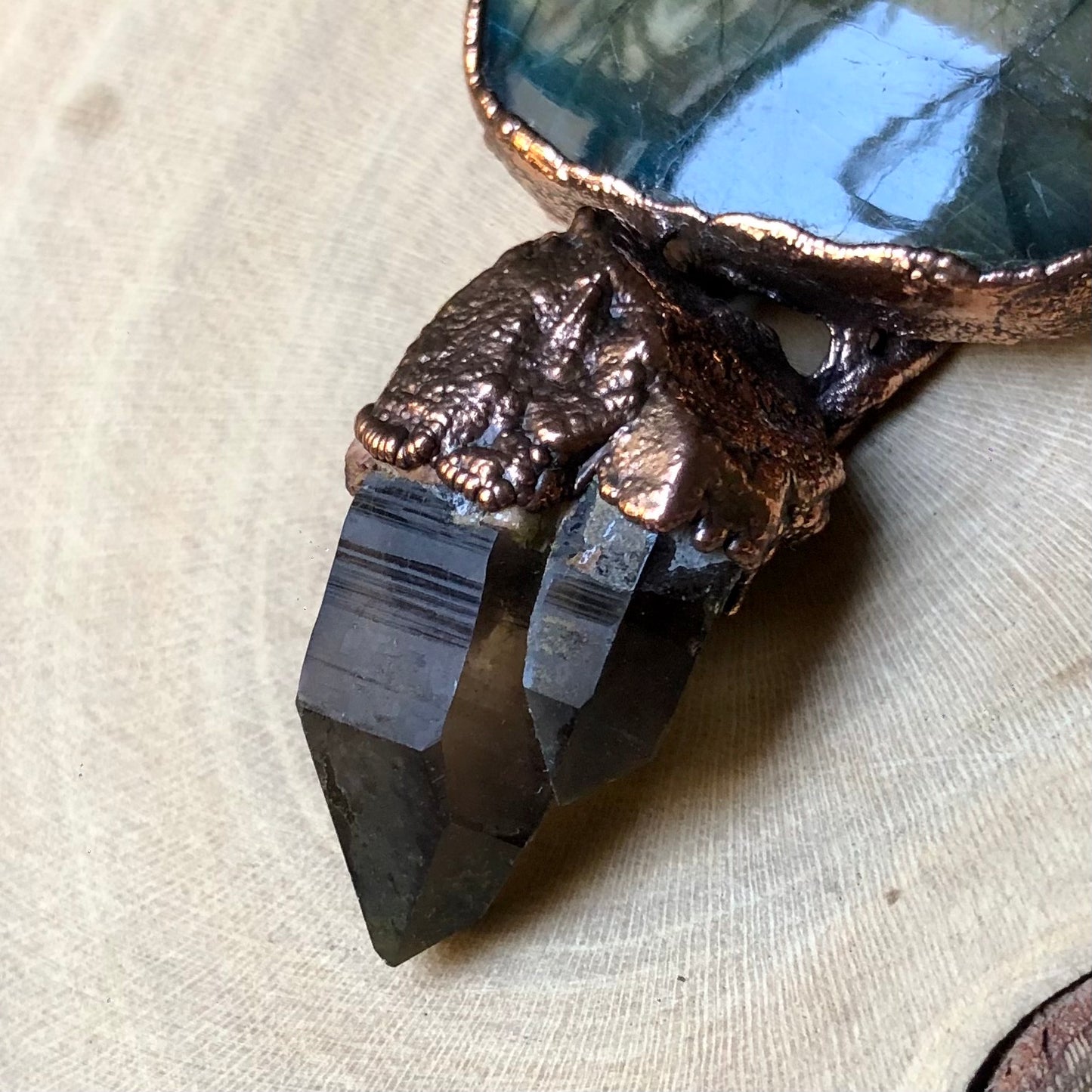 LABRADORITE & ST. CATHERINE’S SMOKY QUARTZ