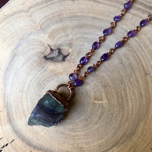 FLUORITE & AMETHYST