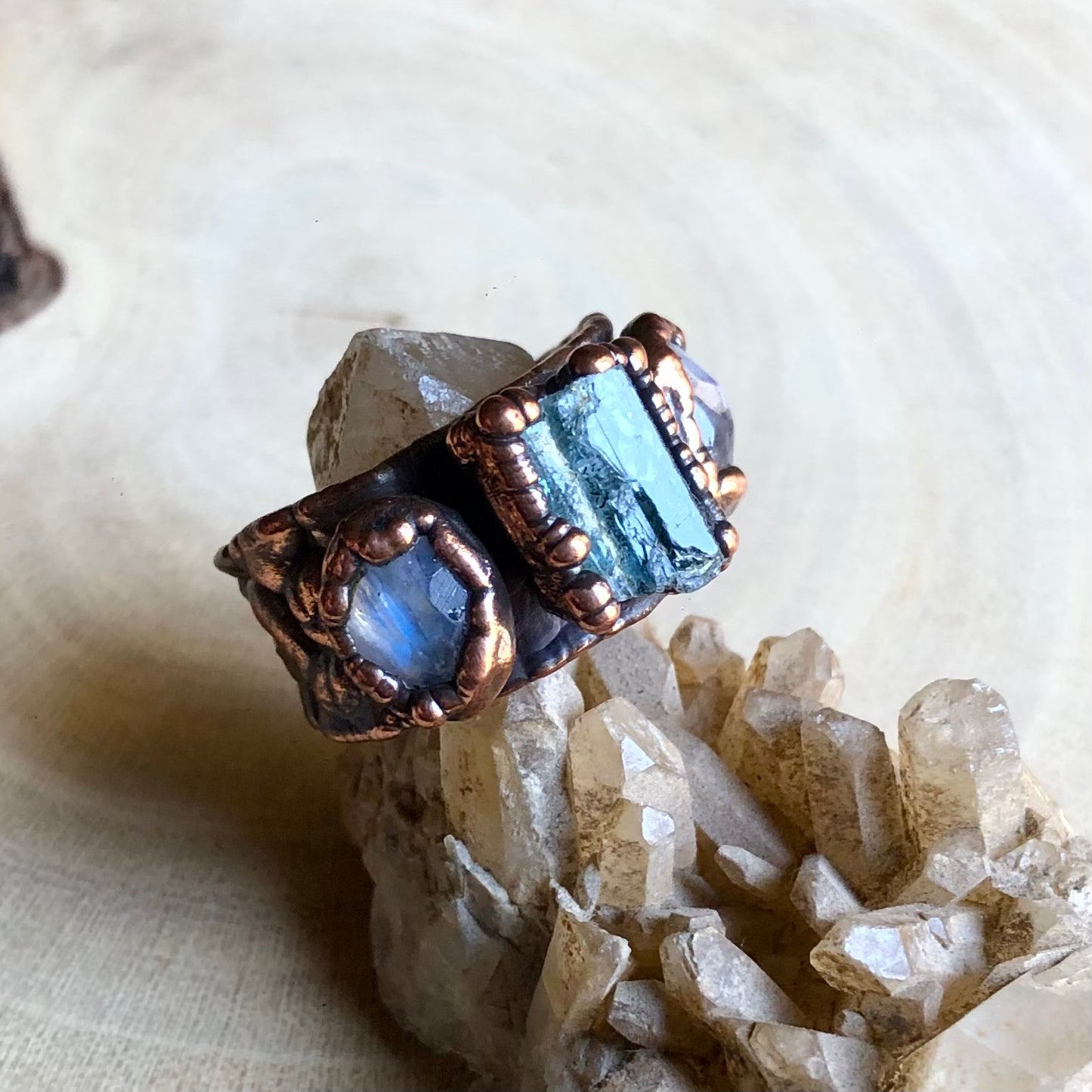 AQUAMARINE & MOONSTONE
