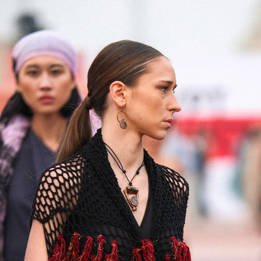 BLACK TOURMALINE & AMMONITE ON NATURAL TWIGS