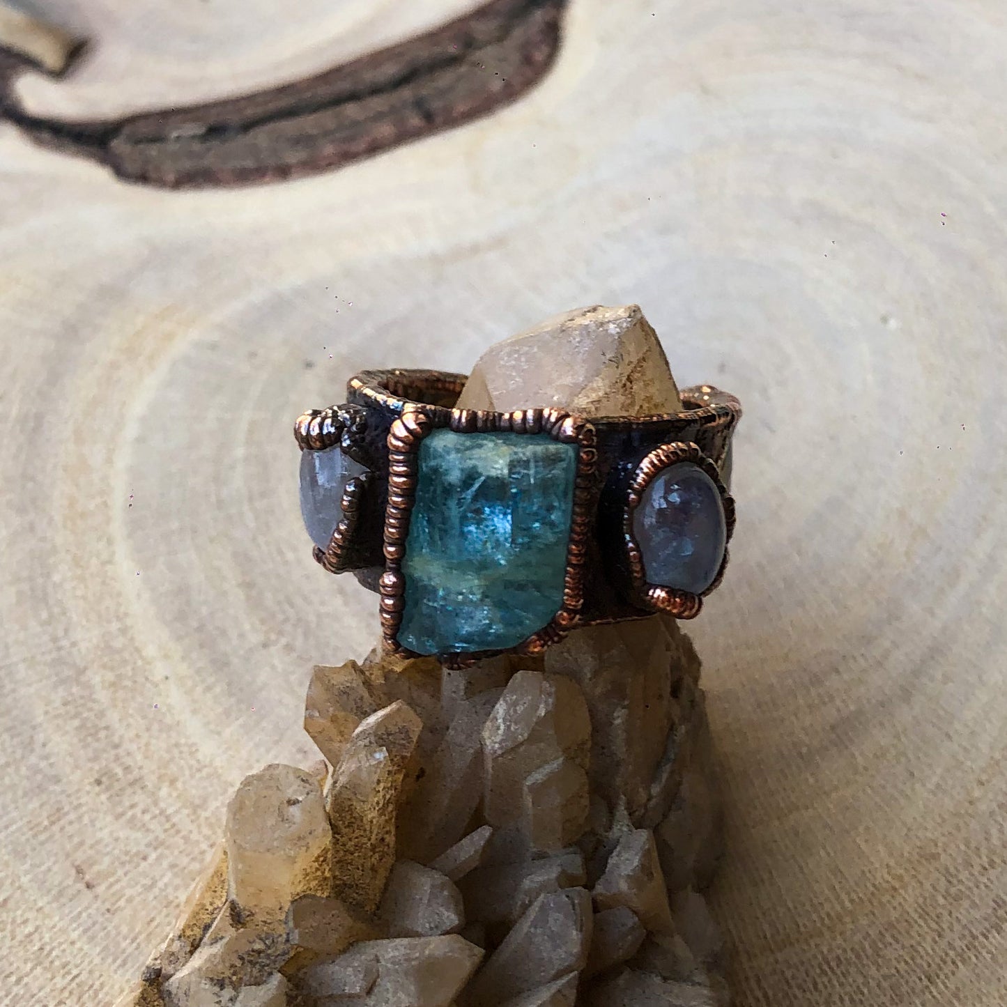 AQUAMARINE & MOONSTONE