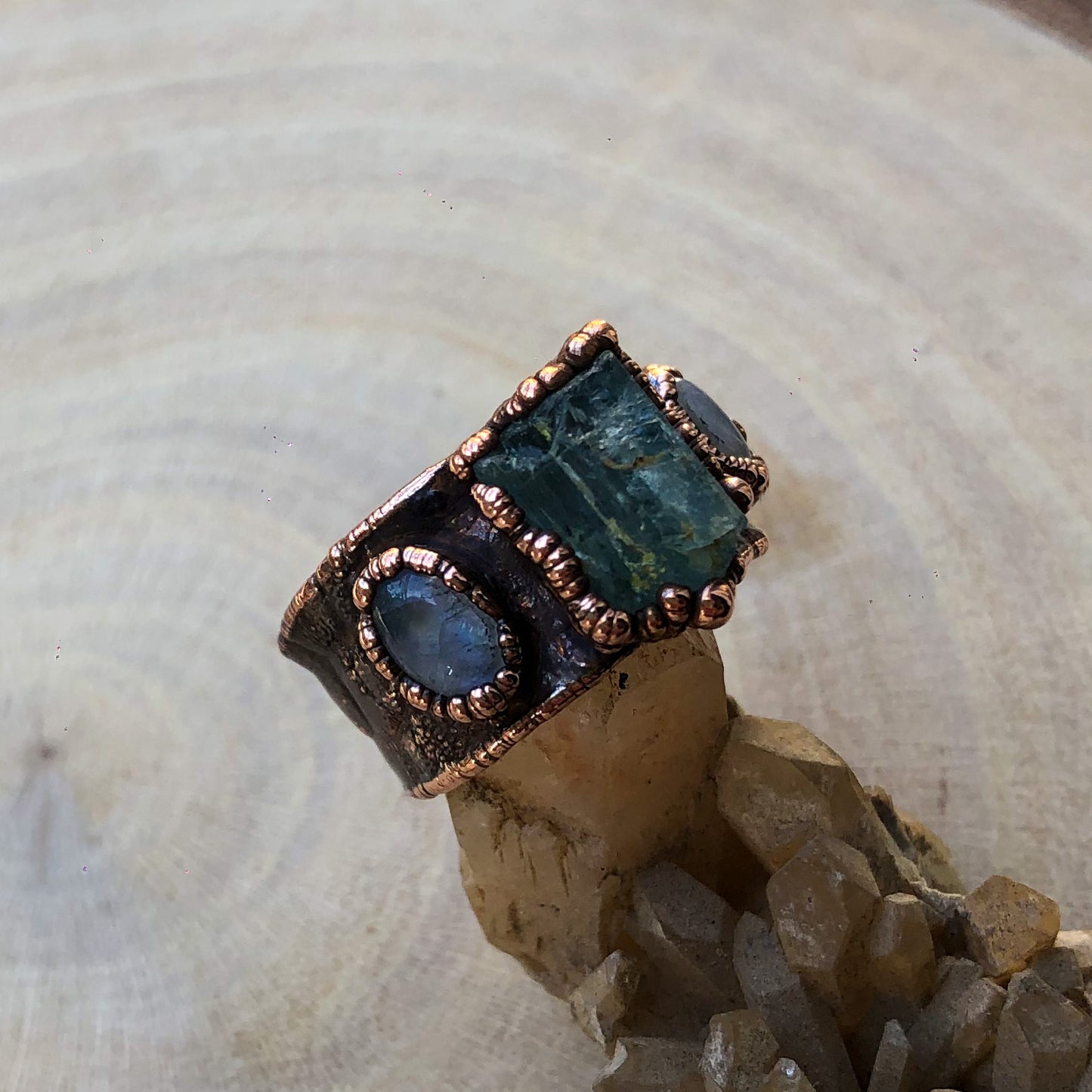 AQUAMARINE & MOONSTONE