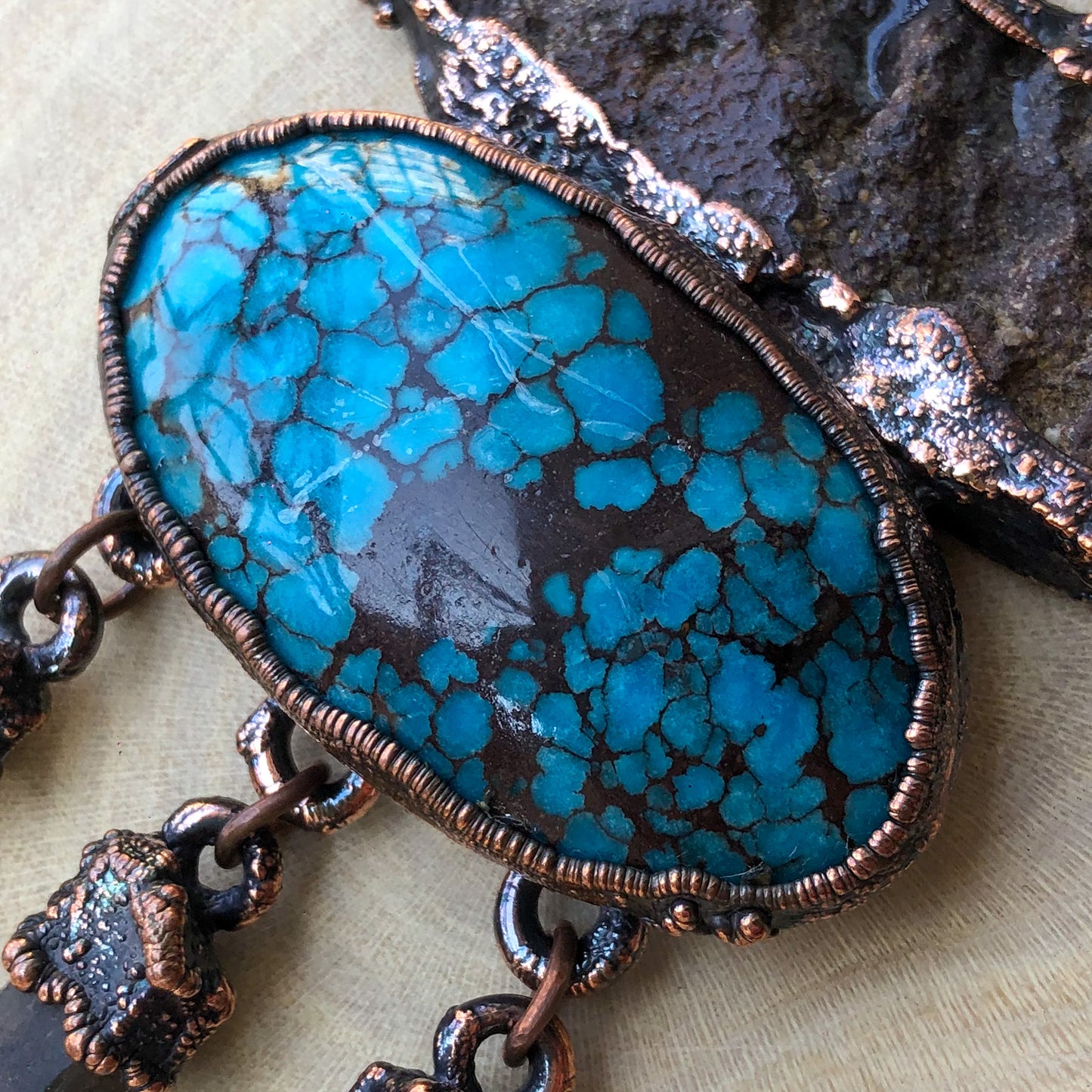 EGYPTIAN TURQUOISE & ST. CATHERINE’S SMOKY QUARTZ