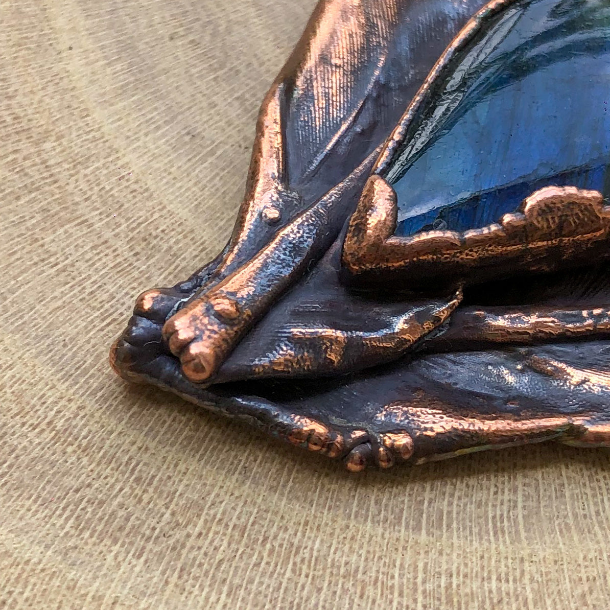 PIGEON FEATHERS & LABRADORITE