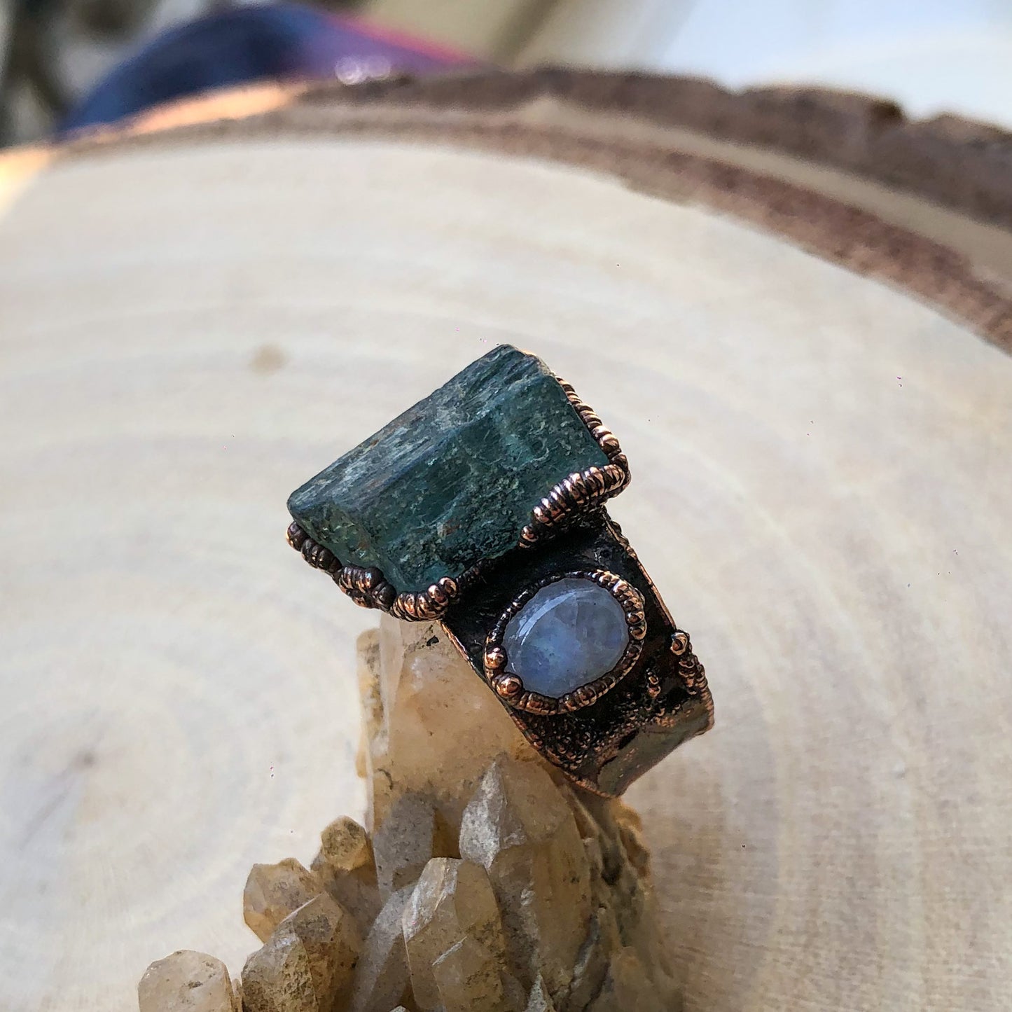 AQUAMARINE & MOONSTONE