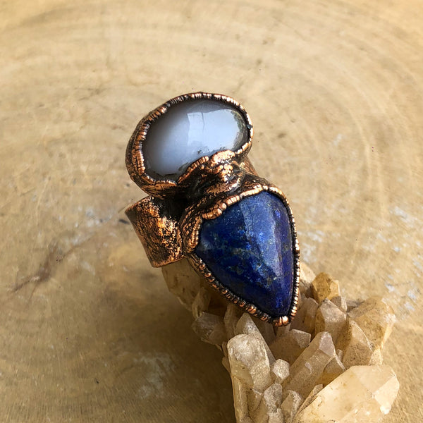 MOONSTONE & LAPIS LAZULI