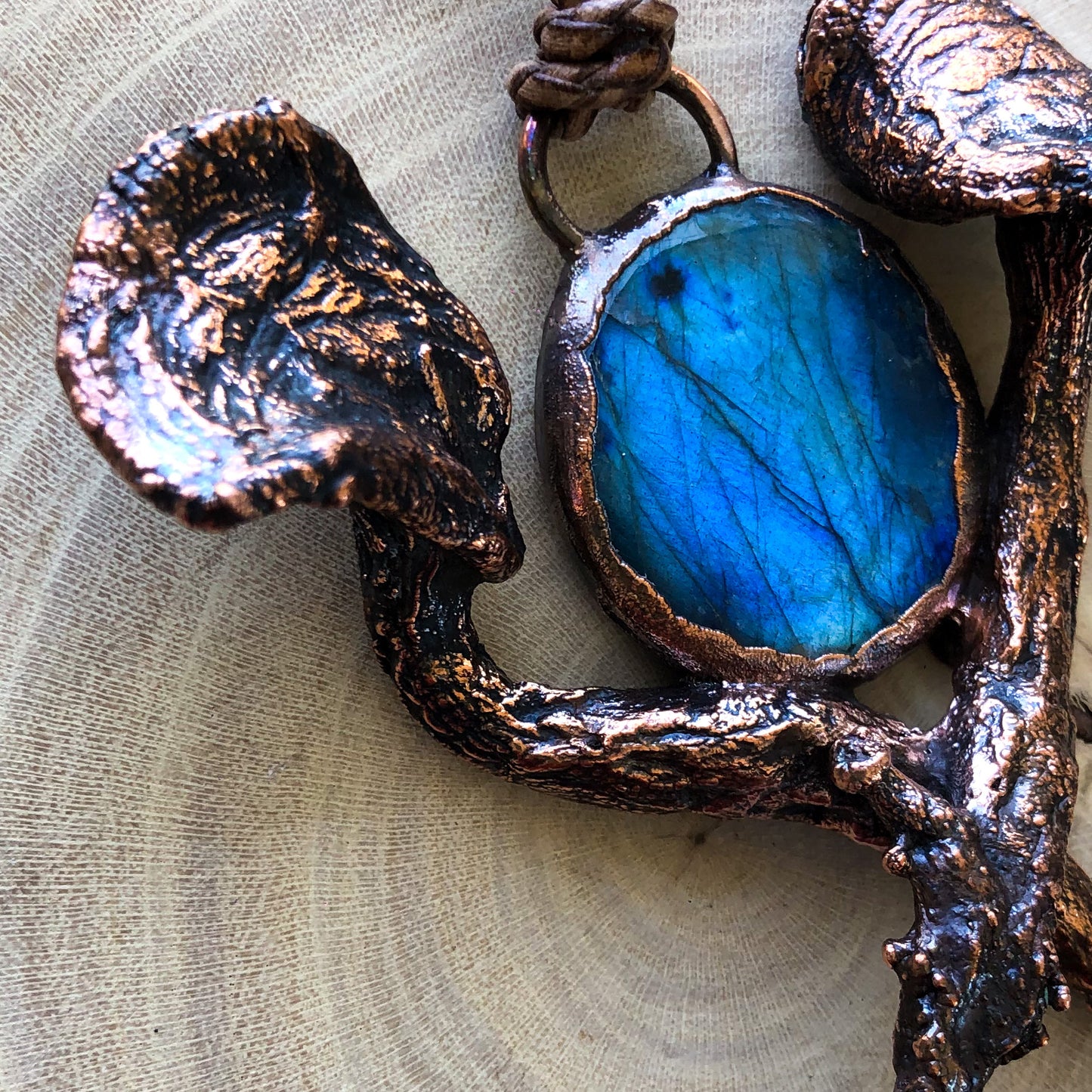 REAL MUSHROOMS & LABRADORITE
