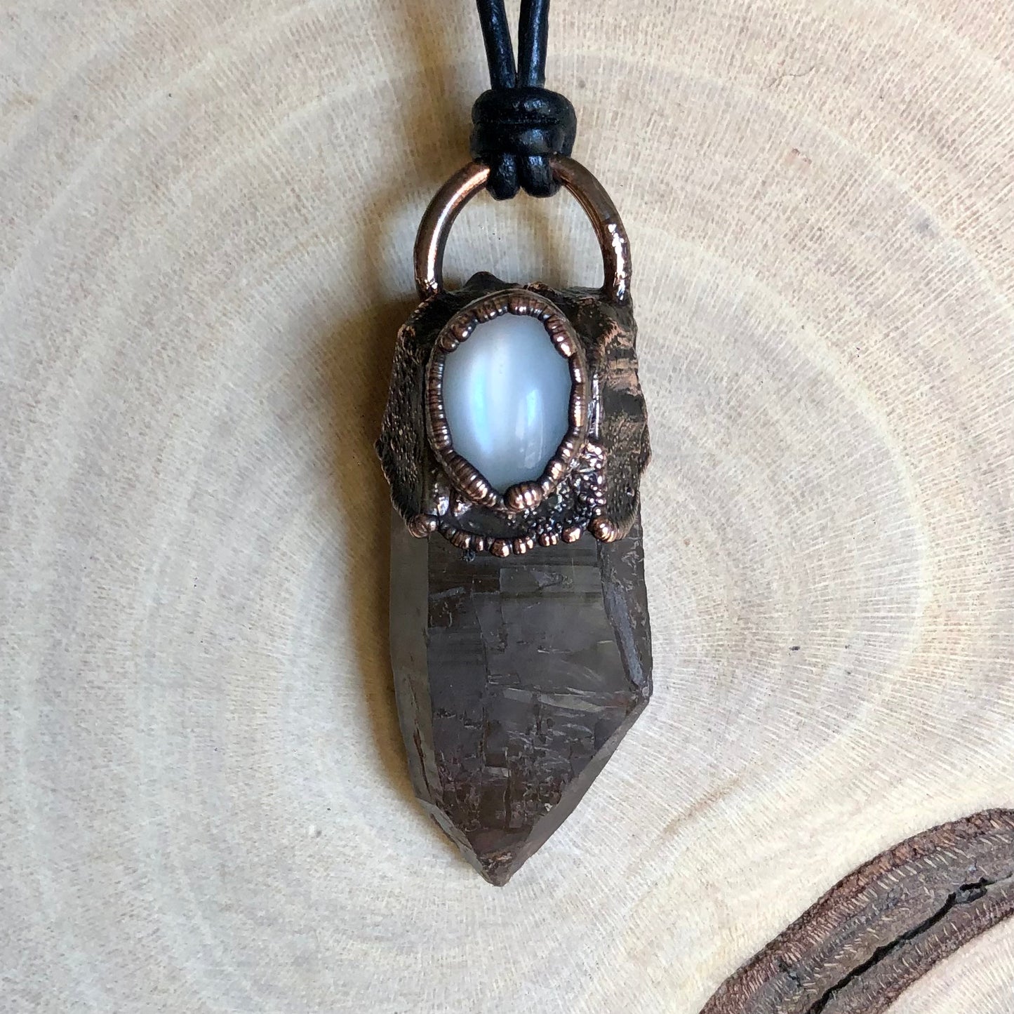 ST. CATHERINE’S SMOKY QUARTZ & MOONSTONE