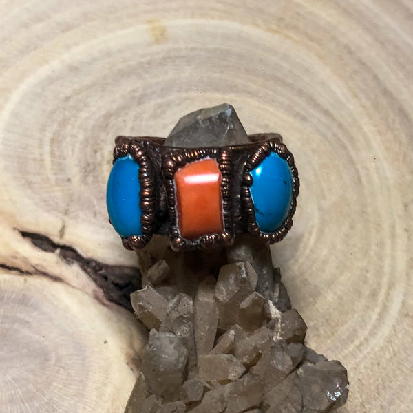 CORAL & AMERICAN TURQUOISE