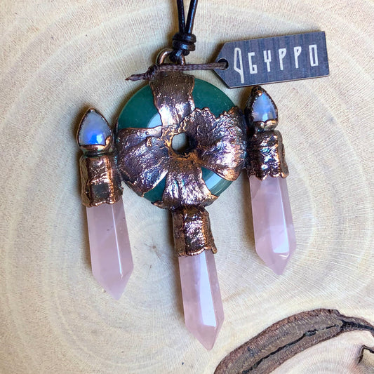 AVENTURINE, ROSE QUARTZ & MOONSTONE