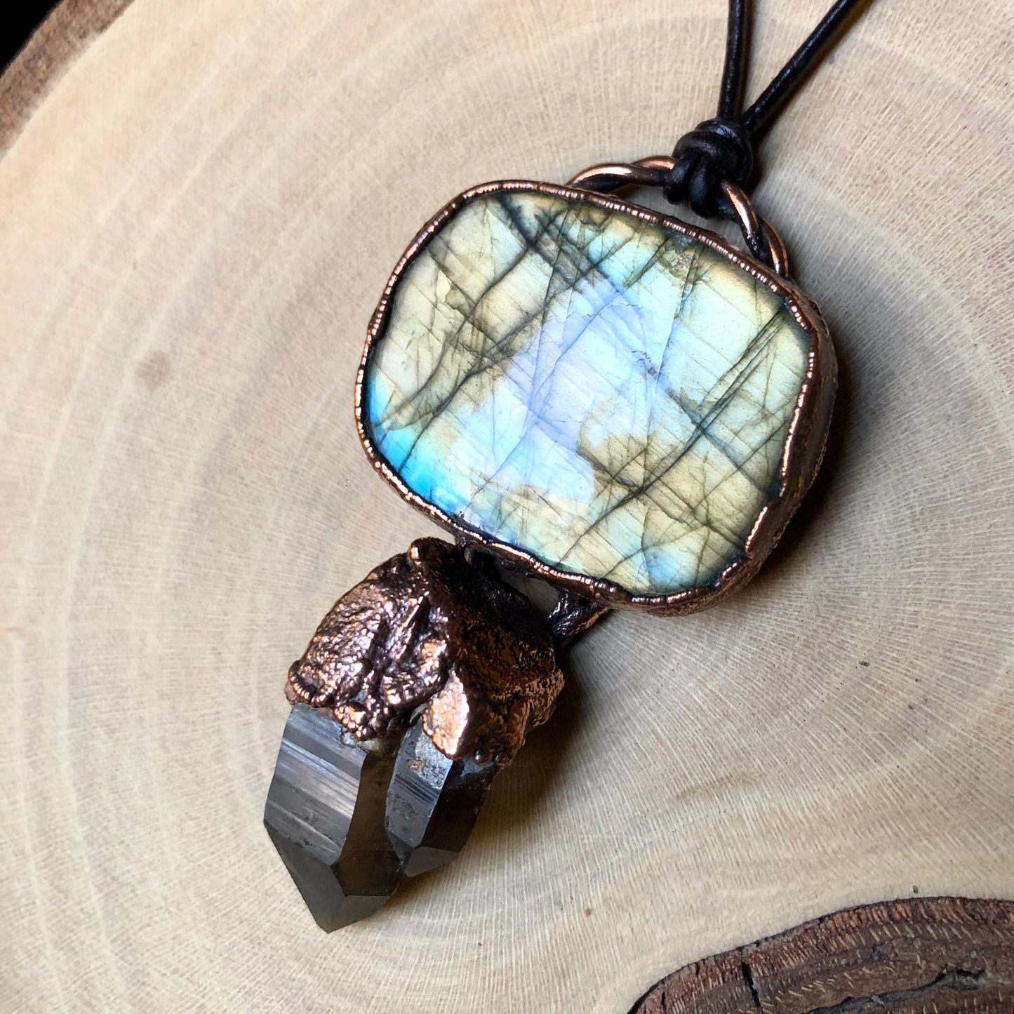 LABRADORITE & ST. CATHERINE’S SMOKY QUARTZ