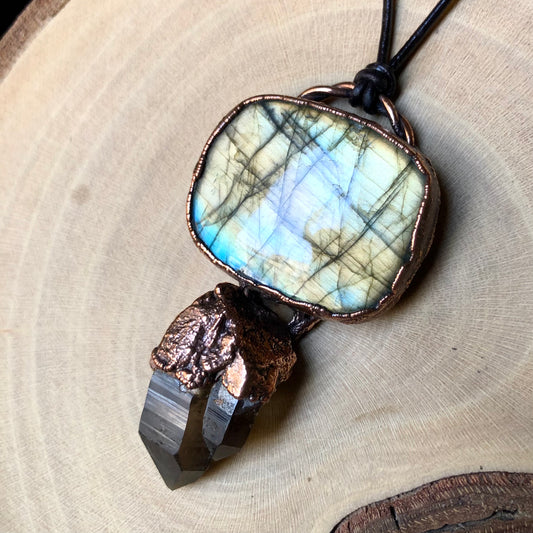 LABRADORITE & ST. CATHERINE’S SMOKY QUARTZ