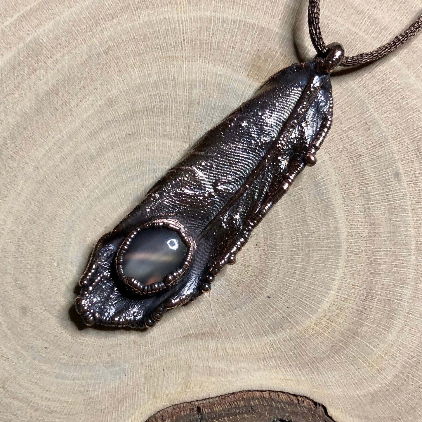 PIGEON FEATHER & MOONSTONE