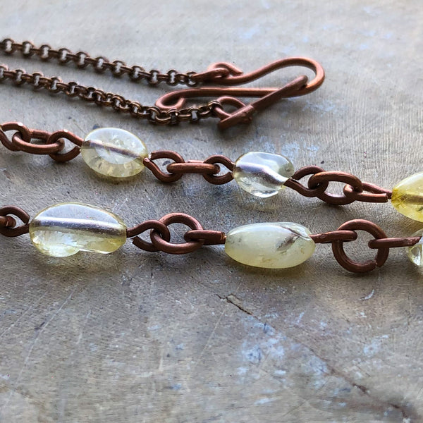 TIGER EYE SPHERE & CITRINE