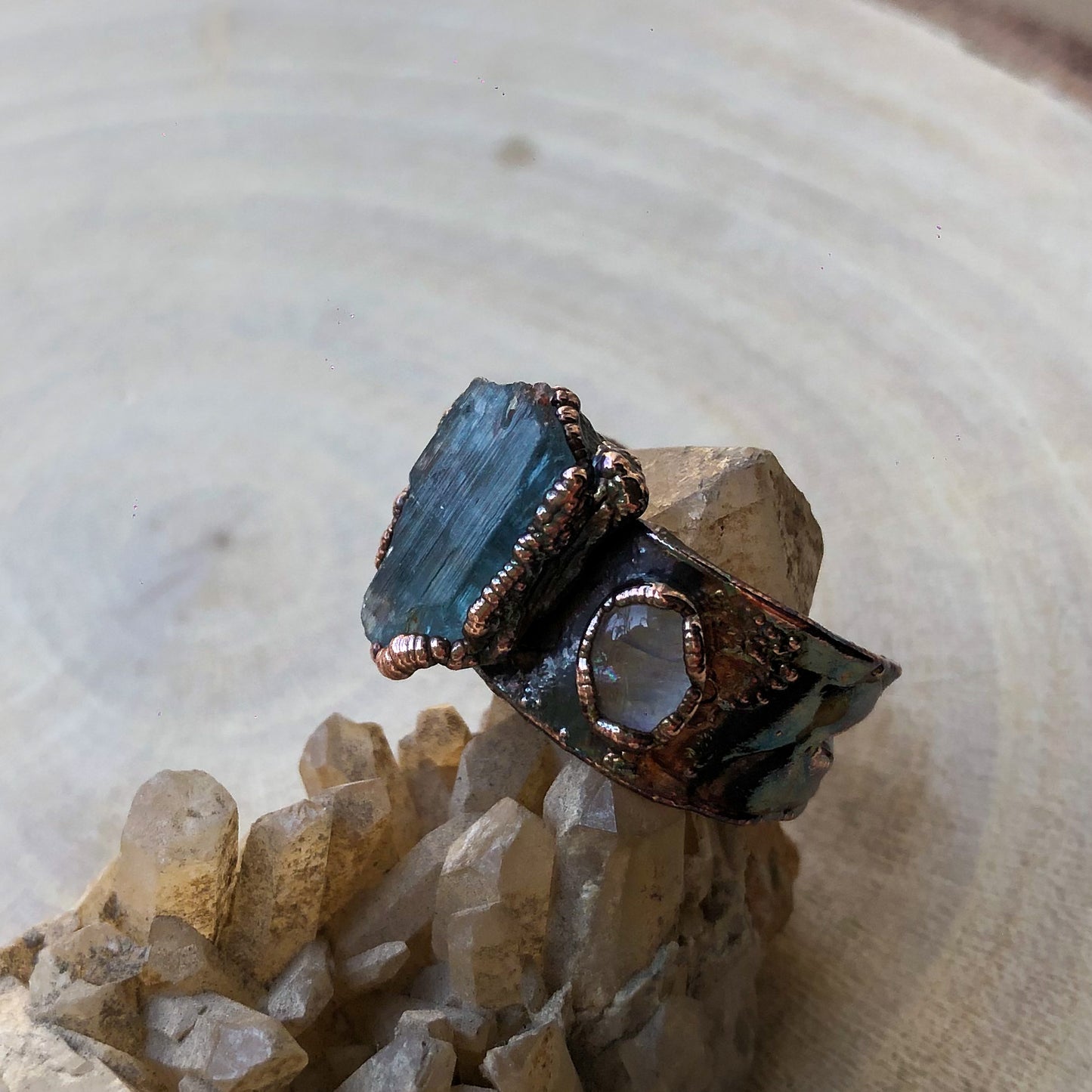 AQUAMARINE & MOONSTONE