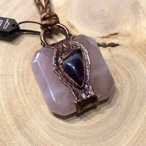 ROSE QUARTZ & AMETHYST