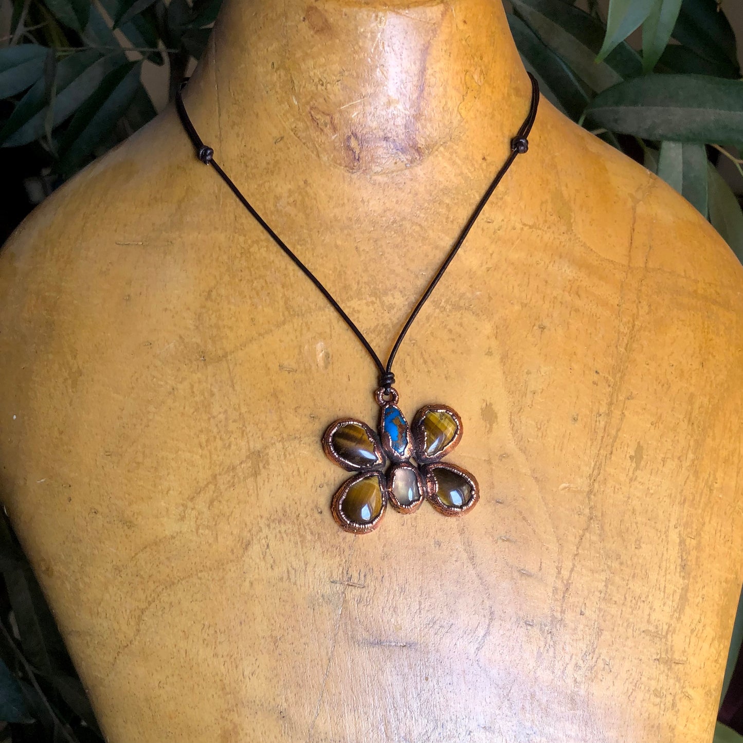 EGYPTIAN TURQUOISE, TIGER EYE & MOONSTONE
