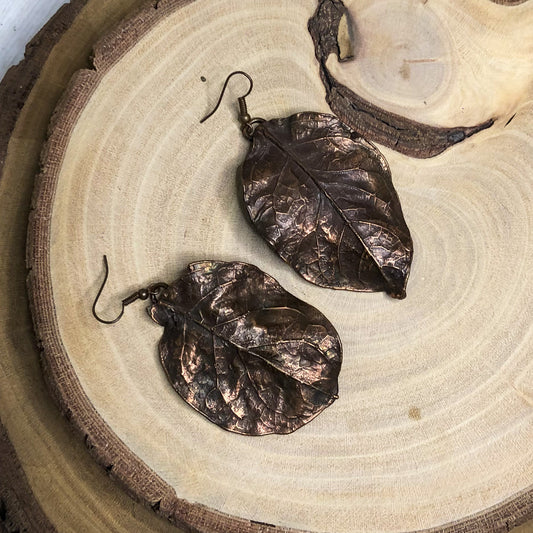 NATURAL LEAF EARRINGS
