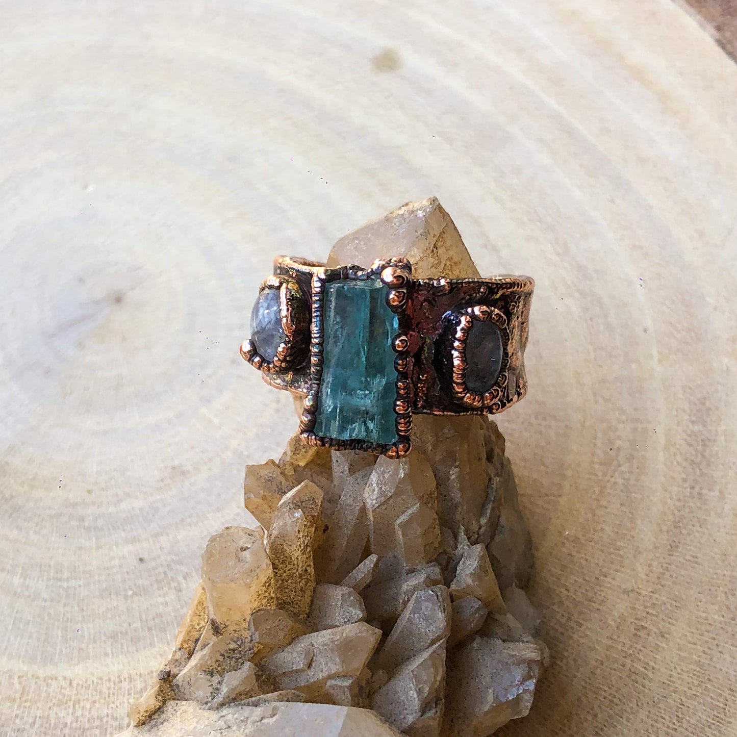 AQUAMARINE & MOONSTONE