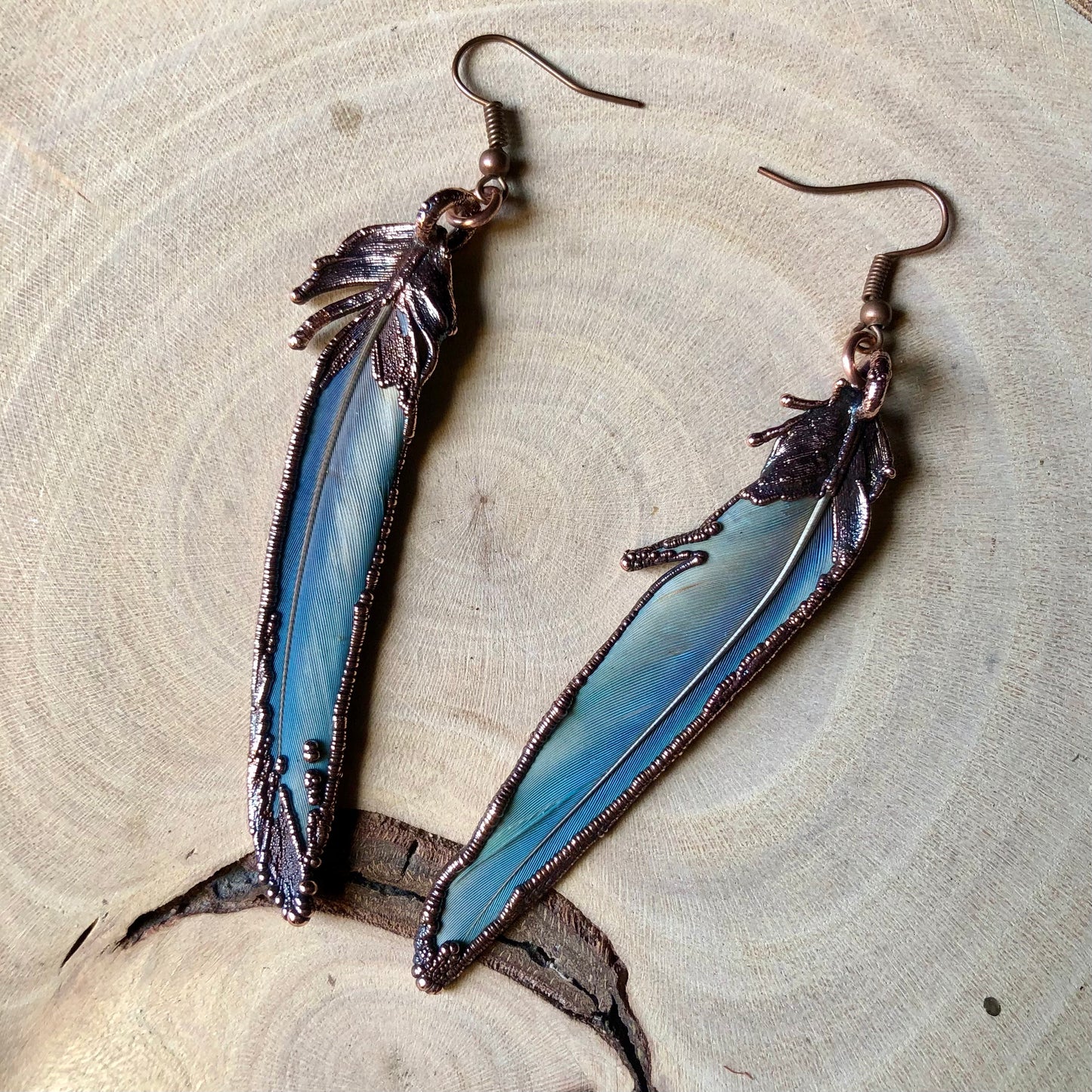 PARROT FEATHER EARRINGS
